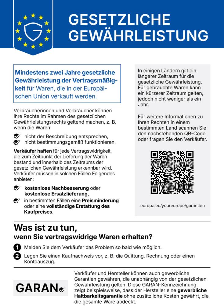 Offizielle EU-Mitteilung über das gesetzliche Gewährleistungsrecht