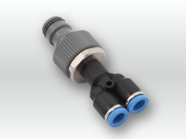 Y-Einschraubverbinder 1/2 Zoll für 8mm Doppelschlauch Y-Verbinder 8mm 