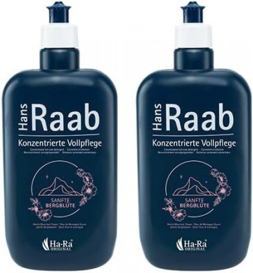 Hans Raab Konzentrierte 2x Vollpflege 500 ml Duft Sanfte Bergblüte I Universalreiniger für Haushalt, Garten und Auto I Sparsam, vielseitig, umwelt- & hautfreundlich I Rohstoffe gut biologisch abbaubar
