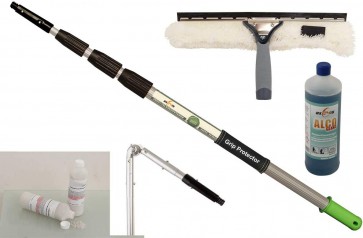 Axis Line Profi Terrassendach/Wintergarten Reinigungs-Set 6 Meter mit Grip Protector