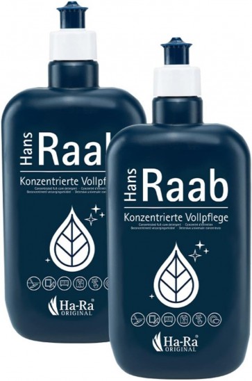 Hans Raab Konzentrierte Vollpflege Original Set 2 x 500 ml I Universalreiniger für Haushalt, Garten und Auto I Sparsam, vielseitig, umwelt- & hautfreundlich I Rohstoffe gut biologisch abbaubar