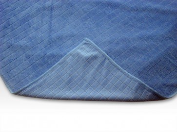 Microfaser Glaspoliertuch Blau 50 x 60cm