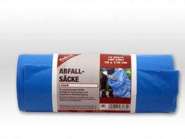 Axis Line Müllsack Abfallsäcke blau auf Rollen stark 120Liter