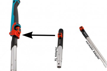 Gardena Adapter XL für unsere Teleskopstangen bis 16 Meter