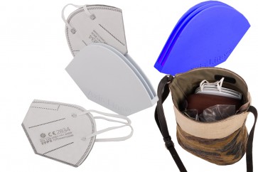 FFP2 Aufbewahrungsbox - Case - die Aufbewahrung für Ihre FFP2 Maske, Axis Line ® in Doppel