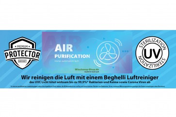 Aufkleber Luftreinigung zur Kundeninformation