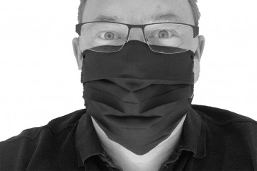 Axis Line Mund- und Nasenmaske Gesichtsmaske 2 lagig 100 % Baumwolle waschbar  wiederverwendbar Made in EU mit Gummiband OEKO-TEX Standard 100 Zertifikat