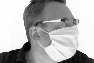 Axis Line Mund- und Nasenmaske Gesichtsmaske 1 lagig 100 % Baumwolle waschbar  wiederverwendbar Made in EU mit Gummiband OEKO-TEX Standard 100 Zertifikat
