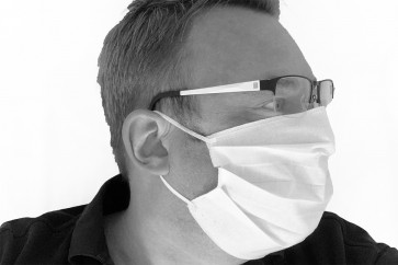 Mund- und Nasenmaske Gesichtsmaske 2 lagig 100 % Baumwolle waschbar  wiederverwendbar Made in EU mit Gummiband OEKO-TEX Standard 100 Zertifikat