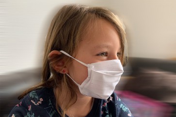 Axis Line Kinder Mund- und Nasenmaske Gesichtsmaske 1 lagig 100 % Baumwolle waschbar  wiederverwendbar Made in EU mit Gummiband OEKO-TEX Standard 100 Zertifikat
