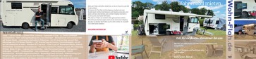 Flyer Wohnmobil mieten bei Wohnfloh.de Zeit für exklusive Abenteuer deLuxe