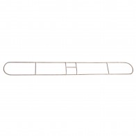 Axis Line 160cm Profi Edelstahl Metallhalter für beweglichen Clickerstiel