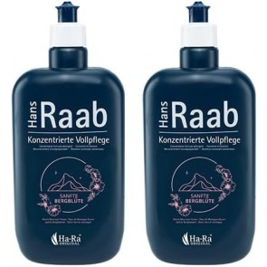 Hans Raab Konzentrierte 2x Vollpflege 500 ml Duft Sanfte Bergblüte I Universalreiniger für Haushalt, Garten und Auto I Sparsam, vielseitig, umwelt- & hautfreundlich I Rohstoffe gut biologisch abbaubar