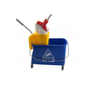 Mini Fahreimer incl. Presse 17Liter 2-Fachsystem Reinigungswagen