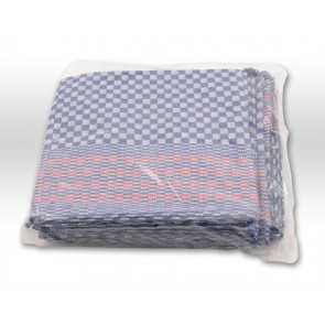 Axis Line Küchentuch Grubenhandtuch 50cm x 100cm blau karriert 10er Pack