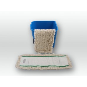 Axis Line Baumwoll Wischmop 50cm Multi Mop 100% Baumwolle Echtholzbodenmop Parkett (geölt)