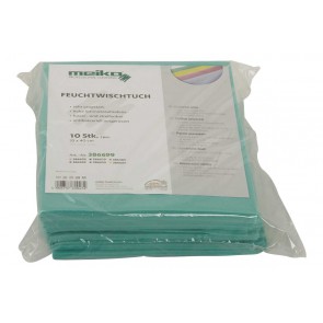 10er Pack beschichtetes Meiko Feuchtwischtuch 35 x 40 grün Reinigungstuch 