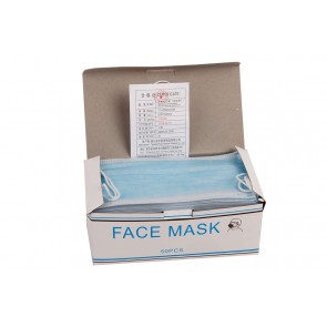 50 X Maske Mundschutz Sparpack Atemschutz Blau 3 lagig