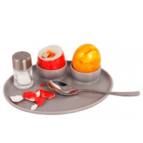 Axis Line Frühstücksei Eierhalter für 2 Eier mit Tablett  - Sommeraktion