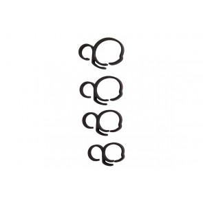 Axis Line Schlauchhalter Clipset (4teilig) für Teleskopstange zur Befestigung des 8mm-Schlauches, des 8.2mm Gewebeschlauches oder des Doppelschlauches