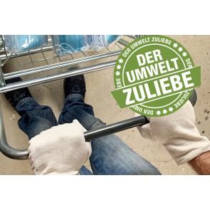 Axis Line Einkaufshandschuhe Baumwolle waschbar 1 Paar - kein Plastikmüll anstelle Nitril Handschuhe