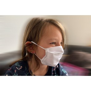 Kinder Mund- und Nasenmaske Gesichtsmaske 1 lagig 100 % Baumwolle waschbar  wiederverwendbar Made in EU mit Gummiband OEKO-TEX Standard 100 Zertifikat