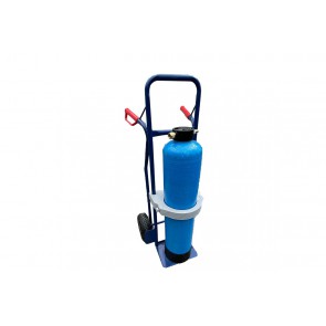 Axis Line Flaschenwagen 2.0 mit Schiebemechanismus für rückenfreundliches Flaschen entleeren für Mischbettharz Flasche 25 Liter