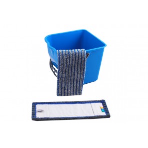 Mega Clean Wischmop Fliesen Borstenmop blau/grau (abrasiv) 40cm farbcodiert