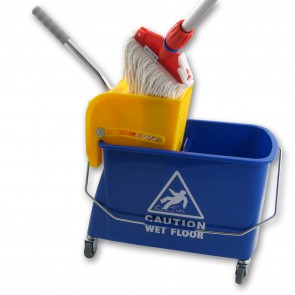 Axis Line Mini Fahreimer incl. Presse 17Liter 2-Fachsystem Reinigungswagen Fahrwagen