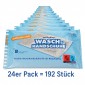 ZVG zetMedica Feuchte Waschhandschuhe, 24er PACK , Parfümfrei, pH-neutral, 192 Stück, Einzeln Verpackt, Gebrauchsfertig (ANTIBAKTERIELL, 24er Pack)