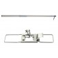 Ha-Ra Bodenexpress 42cm aus Edelstahl mit Teleskop-Stiel I robuster Boden-Wischer zur Reinigung für Böden & Wände I wendiger Wischmop mit rutschfestem Griff & längenverstellbarem Stiel