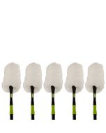Axis Line 5x Staubwedel mit Stiel und auswechselbaren Kopf 1,32 – 1,95 m