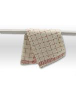 Axis Line Geschirrtuch halbleinen 50 cm x 70 cm rot kariert