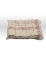 Axis Line Geschirrtücher halbleinen 50 cm x 70 cm rot kariert 10er Pack