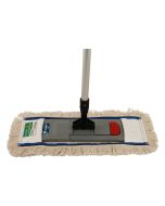 Axis Line Baumwollmop Parkett Komplett-Set X-Professional Line 40 cm – Klapphalter, Aluminiumstiel & Mopbezug 100 % Baumwolle