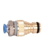 Axis Line Gardena Adapter auf 8 mm Schlauch – Schlauchadapter mit Gewindeverschraubung aus Messing – für Teleskopstange