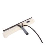 Axis Line Profi Kombi Fensterwischer 25 cm wassergeführt mit Fensterabzieher & Einwascher Microfaser-Wischbezug und 2X Gummilippe (hart & weich) (25 cm)