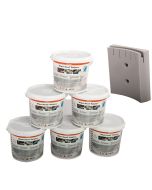 Axis Line Wiper Bowl Polytex Bundle – 6x Spender-Eimer + Wandhalter, feuchte Reinigungstücher Werkstatt, 72 Wischtücher pro Eimer, Polypropylen, KFZ