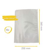 Axis Line Zip Beutel A4 mit Gleitverschluss, 10er Set – 360 x 250 mm, 75 µm, transparente Dokumententasche, wasserfest