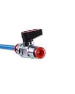 Axis Line Kugelhahn für 8 mm Schlauch – Kugelabsperrhahn mit Schnellverschluss, Selbstdichtend, für Solar