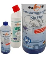 Klo Floh und WC Floh im Set – zwei Flaschen mit Mikroorganismen für die Toilettenpflege
