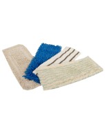 Axis Line Profi Wischmop-Set 50 cm – 4 Wischköpfe für alle Böden, Laminat, Parkett, Fliesen – Chenille & Borstenmop – - ohne Eimer