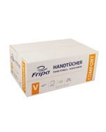Fripa 4042102 Papiertücher Comfort: 2-lagig, 20x150 Tücher, 100% Zellstoff, V-Falz, reißfest, hochweiß