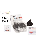 Axis Line 10 x FFP2 Maske schwarz MADE IN GERMANY Sparpack mit dermatest
