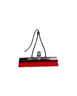 Axis Line Solarbürste für Teleskopstange – 40 cm, 2 Wassersprühdüsen, 180-Grad-Flip – PV-Reinigung, Photovoltaik, Fenster & Wintergarten