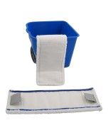 Axis Line Wischmopp Big Boost langfloriger Microfaser-Wischmopp mit Tasche / Lasche 40 cm – 10er Pack