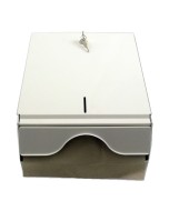 Axis Line Falthandtuchspender Metall Weiß – für Papierhandtücher bis 26 cm