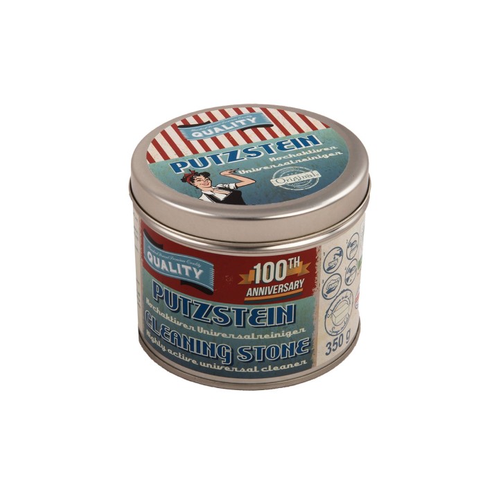 Putzstein in Retro-Metalldose 350 g mit Zitronengeruch