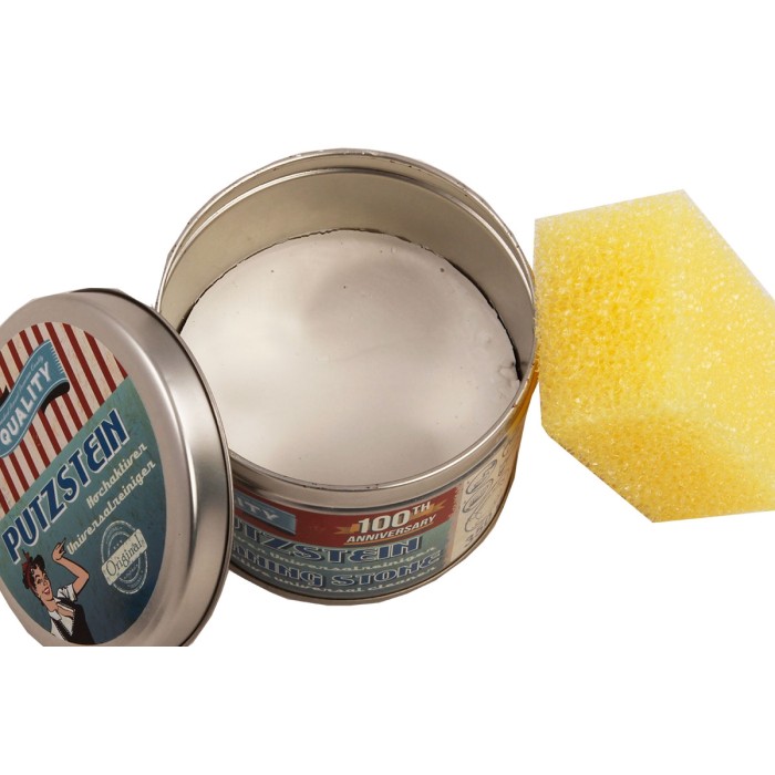 Putzstein in Retro-Metalldose 350 g mit Zitronengeruch