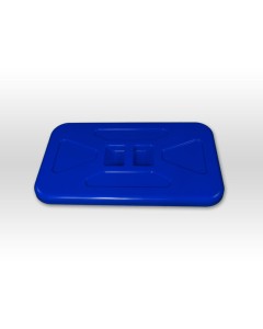 Axis Line Mülldeckel Blau 52 × 31 cm – für Reinigungswagen mit Müllständer
